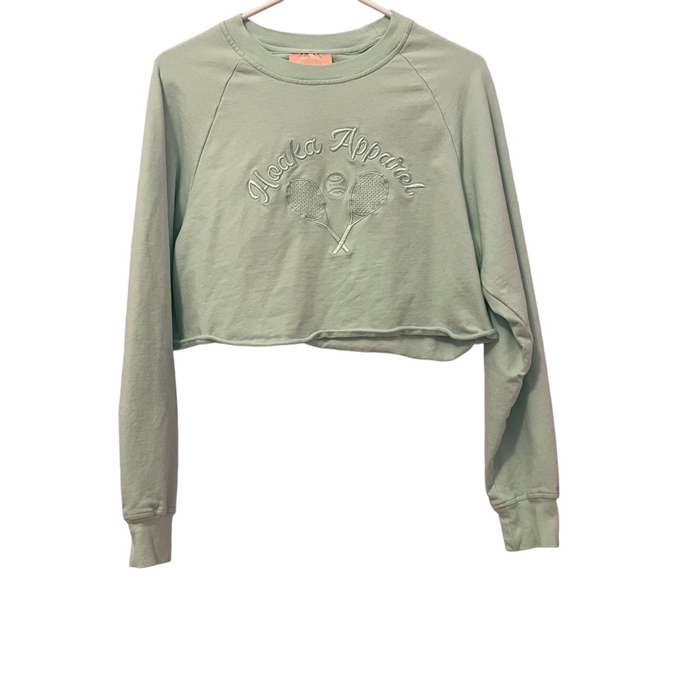 Hoaka Apparel Light Blue Cropped Sweatshirt